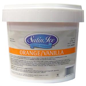 Satin Ice Orange Rolled Fondant 5 Lb
