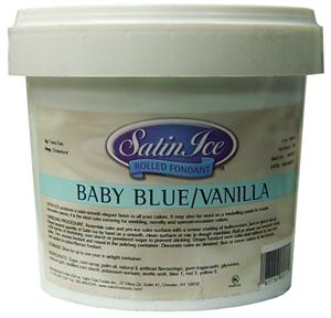 Satin Ice Baby Blue Rolled Fondant 5 Lb