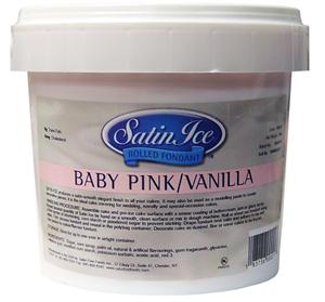 Satin Ice Baby Pink Rolled Fondant 5 Lb