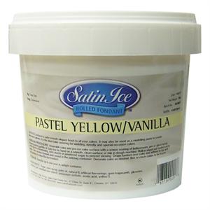 Satin Ice Pastel Yellow Rolled Fondant 5 Lb