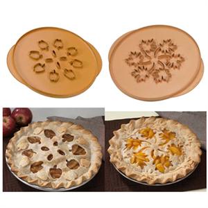 Apples & Leaves Double-Sided Pie Top Cutter
