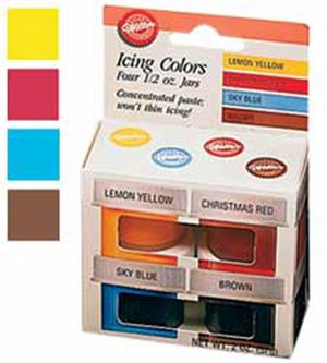 Wilton Primary 4 Icing Colors Set