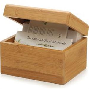 Bamboo Recipe Box