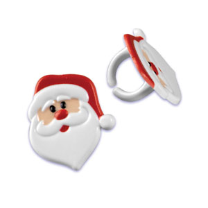 Santa Claus Face Rings