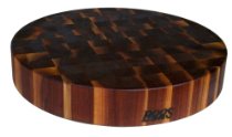 John Boos Chinese Style 18in x 3in Round Walnut Chopping Block