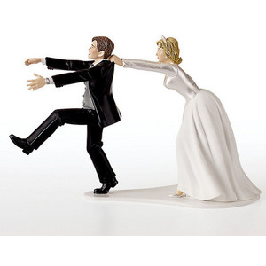Oh No You Don't Wedding Cake Topper