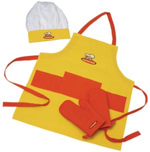 Kids 4 Piece Yellow/Orange Textile Set