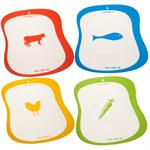 Casabella Silicone Cutting Board, Set of 4
