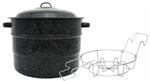 Granite-Ware Enameled Steel 21.5 Quart Canner With Rack