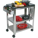 John Boos Stainless Steel & Granite Outdoor Culinary Kitchen Cart