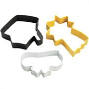 Wilton 3 Piece Graduation Cookie Cutter Set
