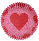Pink Damask Valentine Standard Baking Cups