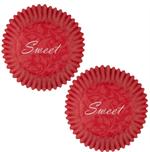 Pink Damask Valentine Mini Baking Cups