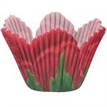 Red Rose Petal Baking Cups