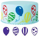 4-Pc. Balloons Cake Stamp Set