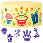 6-Pc. Party Fun Cake Stamp Set