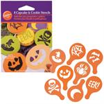 Halloween Cupcake & Cookie Stencils 8-pc Set