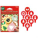Christmas Cupcake & Cookie Stencils 8-pc Set