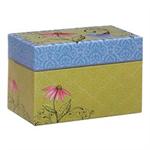 Bluebird Design Recipe Card Box With Cards