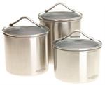 Calphalon 3 Piece Stainless Steel Canister Set