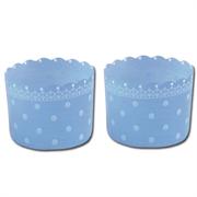 Welcome Home Brands Blue Polka Dot Baking/Dessert Cups