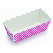 Welcome Home Brands Pink Stripe Mini Loaf Baking Cups