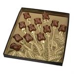 Rosebud Spray 2 Piece Candy Box With Gold Insert