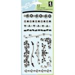 Inkadinkado Clear Stamp Borders Set