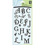 Inkadinkado Clear Stamp Coffee House Alphabet Set