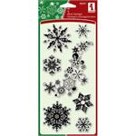 Inkadinkado Clear Stamp Snowflakes A-Plenty Set