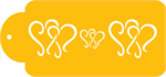 Dancing Hearts Stencil