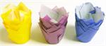 Colored Tulip Baking Cups 15 per package