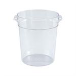 NSF Polycarbonate 4 Quart Round Storage Container