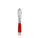 Mini Cooking Whisk, Chrome Dream Collection, Red