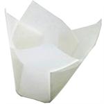 White Tulip Baking Cups