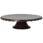 Chocolate Brown Ceramic Pedestal Cake Stand