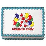 Congratulations Grad Hats Sugar Wafer