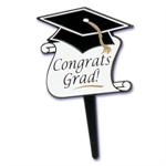 Congrats Grad Cap & Scroll Cupcake Picks