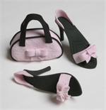 Purse and Sandles Pink Gumpaste Decorations