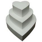 Heart Cake Dummies 4 Inches High