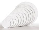 Decorator Preferred White Scalloped Separator Plates