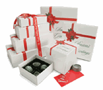RIBBON & HOLLY CANDY BOXES
