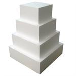 Square Styrofoam Cake Dummies 4 Inches High