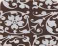 White Floral Scroll Transfer Sheet