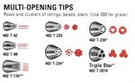 Multi Opening Decorating Tips (sold Individually)
