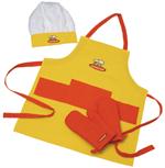 Kids 4 Piece Yellow/Orange Textile Set